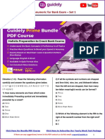 Alphanumeric Series Free PDF For Bank Prelims Exam English Version