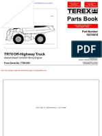 Terex Tr70 Off Highway Truck Parts Book