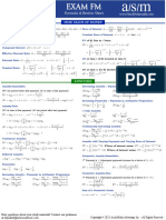 ACTEX - ASM FM Formula and Review Sheet