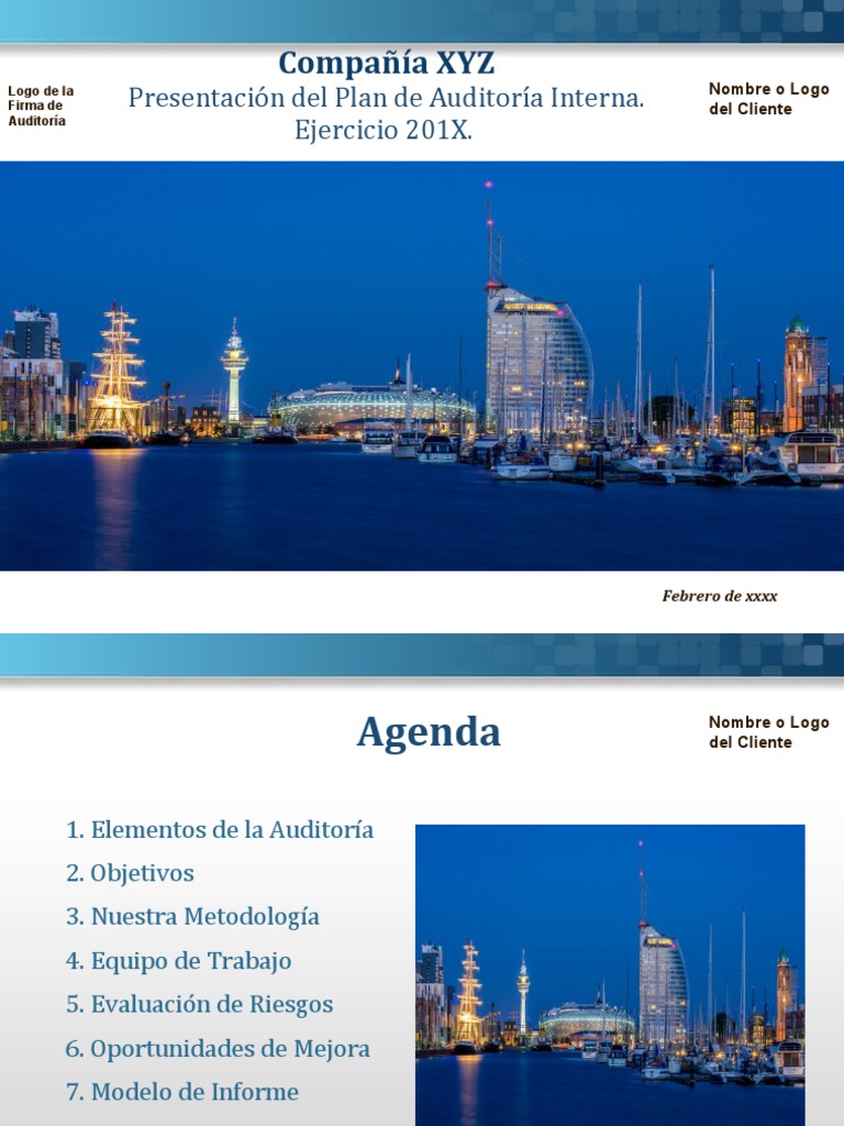 Modelo Del Plan Anual de Auditoria v2 | PDF | Auditoría | Cadena de valor