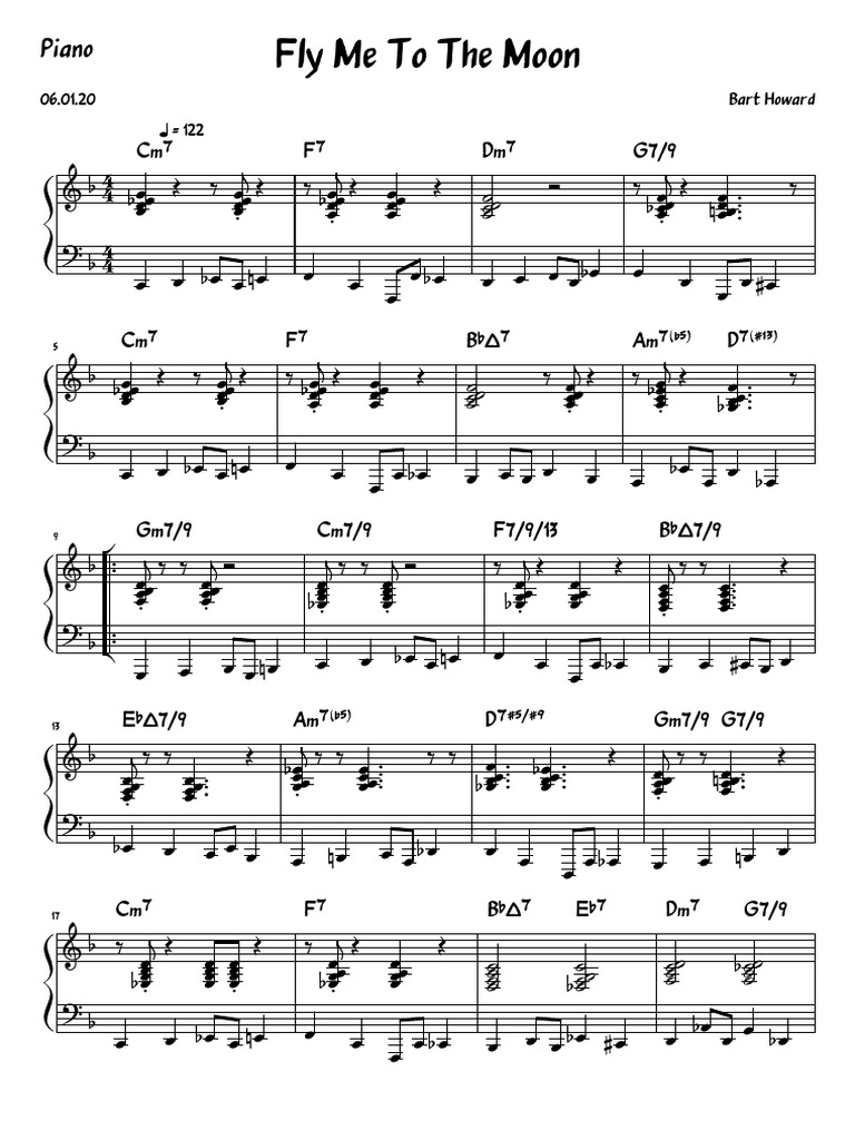 Fly Me To The Moon-Piano | PDF