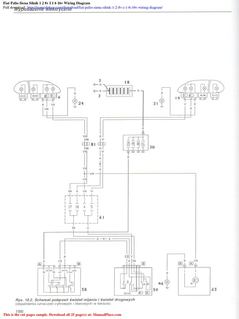 Fiat Palio Siena Silnik 1 2 8v I 1616v Wiring Diagram PDF