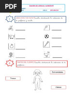 Examen Mensual de Personal Social Primer Grado | PDF | Artes del ...