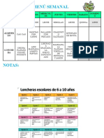 Menu Semanal