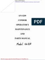 Calavar Condor 446q8 Operators Maintenance and Part Manual