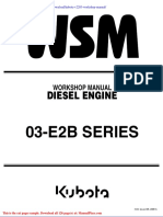 Kubota v2203 Workshop Manual