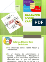 Balanced Score Card: Cuadro de Mando Integral