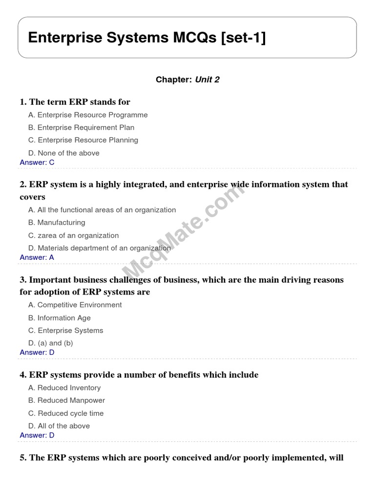 Understanding ERP Systems and Benefits | PDF | Enterprise Resource ...
