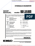 Kobelco Sk150sr Sk20sr Hydraulic Excavator Book Code No S5pm0002e