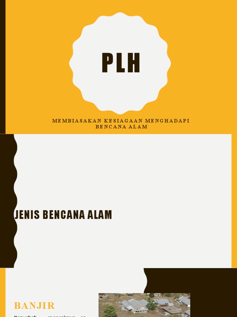 Arti dan Jenis Bencana Alam PLH | PDF | Sains & Matematika