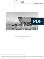 John Deere 9400 Maximizer Combine Parts Book