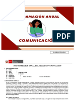 Programación Anual - Comunicación - 3° Grado