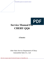 Chery Qq6 Service Manual For Chassis