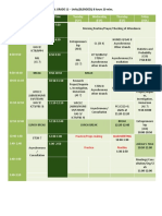 Shortened Sched 2nd Sem - SHS Schedule As of Jan 21