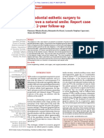 Periodontal Esthetic Surgery To Improve A Natural Smile Report Case With 2 Year Follow Up