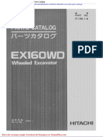 Hitachi Ex160wd Wheeled Excavator Part Catalog