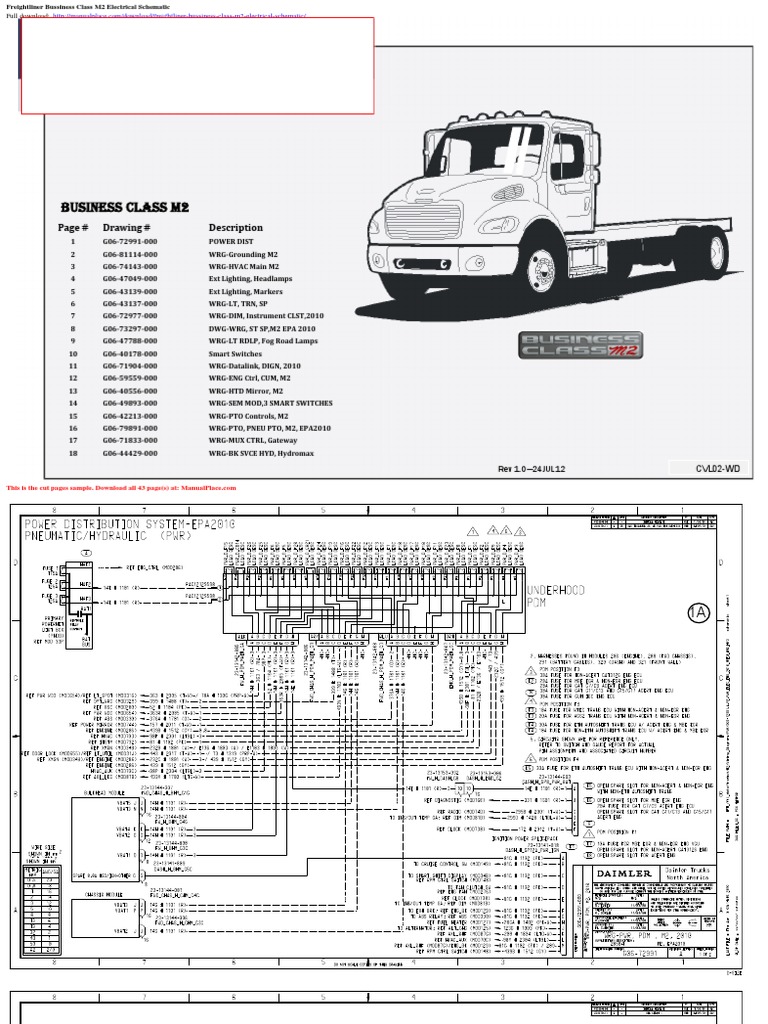 Freightliner Bussiness Class m2 Electrical Schematic | PDF