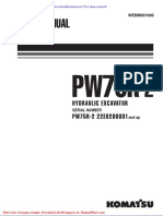 Komatsu Pw75r2 Shop Manual