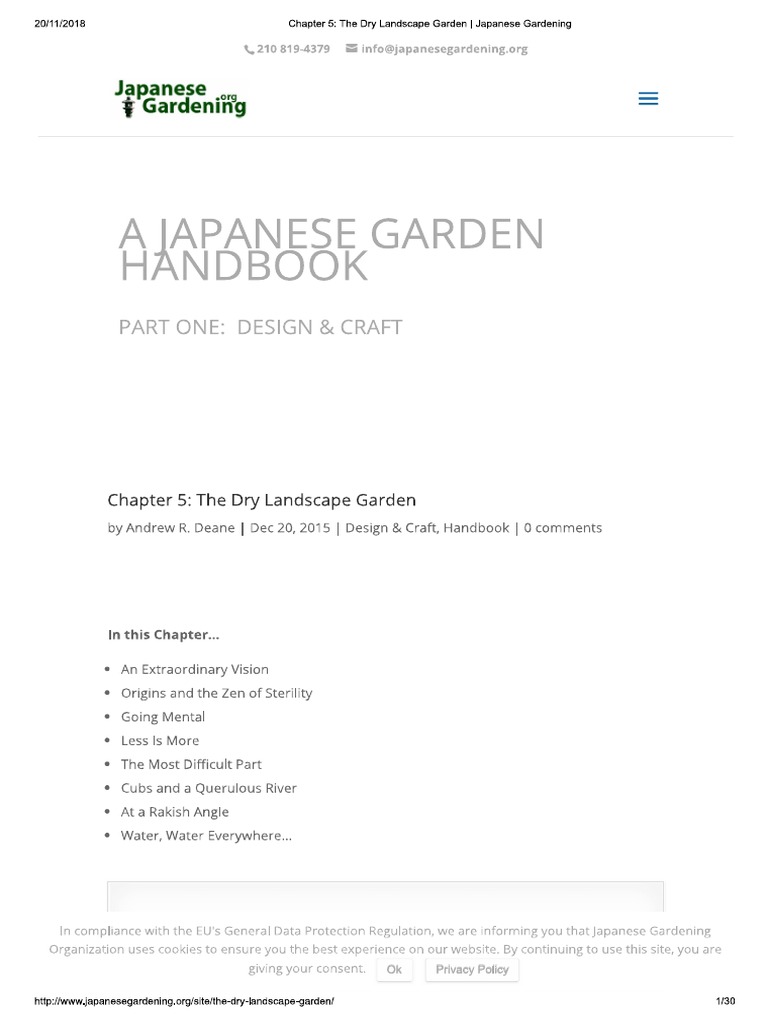 Chapter 5 - The Dry Landscape Garden - Japanese Gardening | PDF