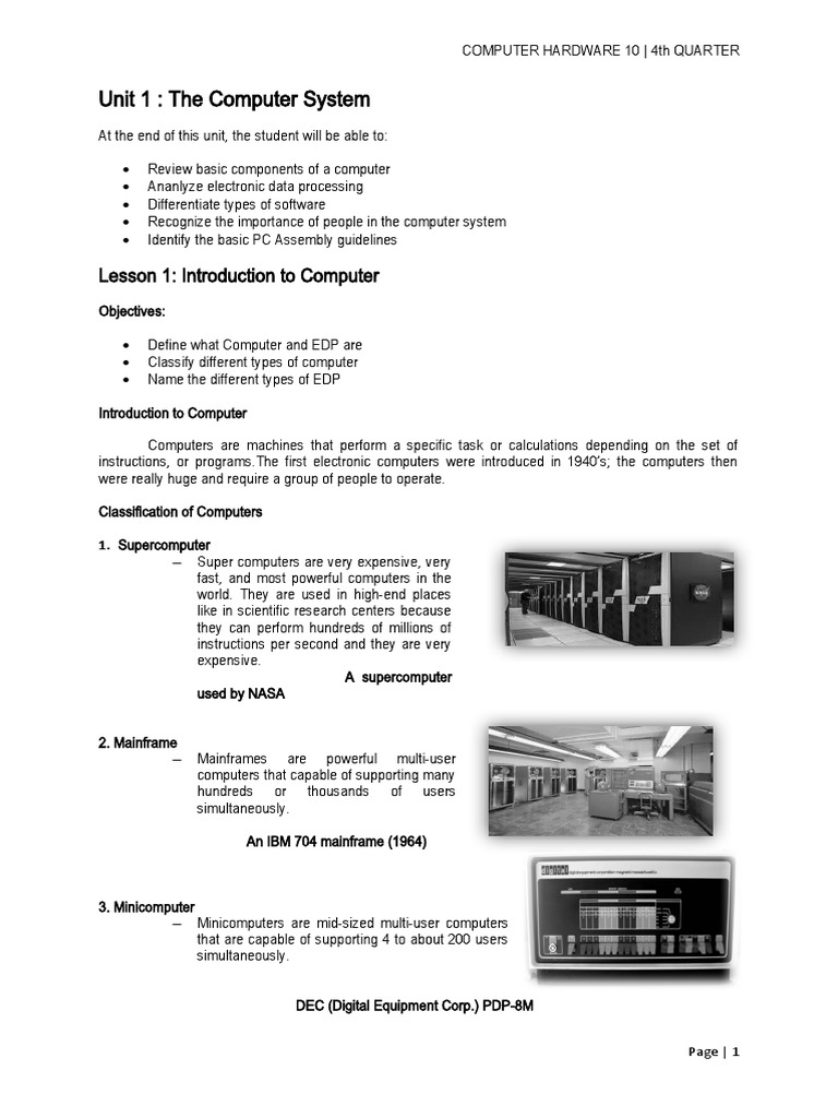 Understanding Computer Hardware Basics | PDF | Computer Keyboard ...