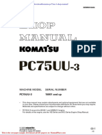 Komatsu Pc75uu 3 Shop Manual