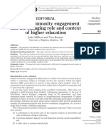 01 - 2011 - Millican - Bourner - Student Community Engagement and The Changing Role and Context of Higher Education