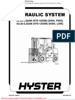 Hyster Hydraulic System s3 50 5 50xm h3 50 5 50xm