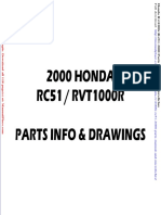 Honda Rvt1000r Rc51 2000 Parts Manual and Microfiches