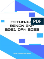 Petunjuk Teknis Penyelenggaraan Rekon SKP 2021 Dan Kinerja 2022 Via SIASN