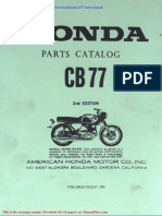 Honda Cb77 Parts Manual
