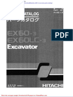 Hitachi Ex60 3 Excavator Parts Catalog