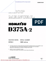 Komatsu D375a 2 Shop Manual