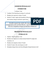 Prosedur Pemakaian Cairan Steril