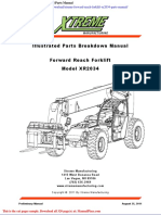 Xtreme Forward Reach Forklift Xr2034 Parts Manual