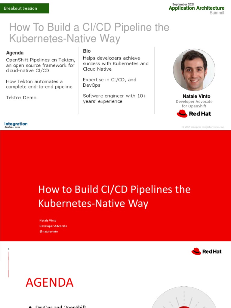 How To Build A CI - CD Pipeline The Kubernetes Native Way Slide | PDF