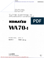 Komatsu Wheel Loaders Wa70 1 Shop Manual