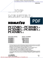 Komatsu pc27mrx 1 pc30mrx 1 pc35mrx 1 pc40mrx 1 pc45mrx 1 Shop Manual Sebm016808