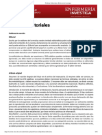 Políticas Editoriales - Enfermería Investiga