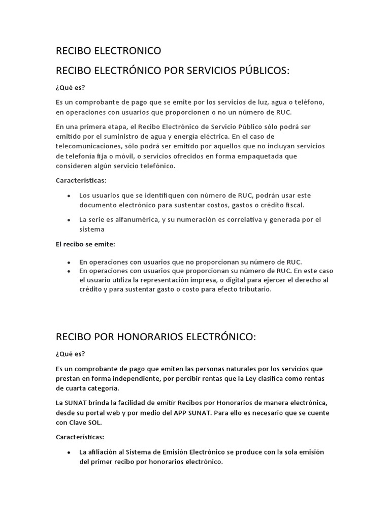 Recibo Electronico | PDF | Industrias de servicio | Informática
