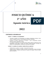 Fisico Química 2° AÑO Apunte Teórico 2022