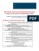 How To Fall in Love With Parliamentary Procedure at D73 District Meetings