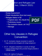 Refugee Status (Week Two - 3 March 2023)