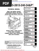 Kubota v1505 Engine Repair Manual | PDF | Horsepower | Pump