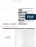 BMW 318ic 1992 Electrical Troubleshooting Manual