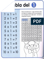 Cuaderno de Tablas de Multiplicar