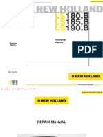 New Holland Skid Steer Loader Ls180 B en Service Manual