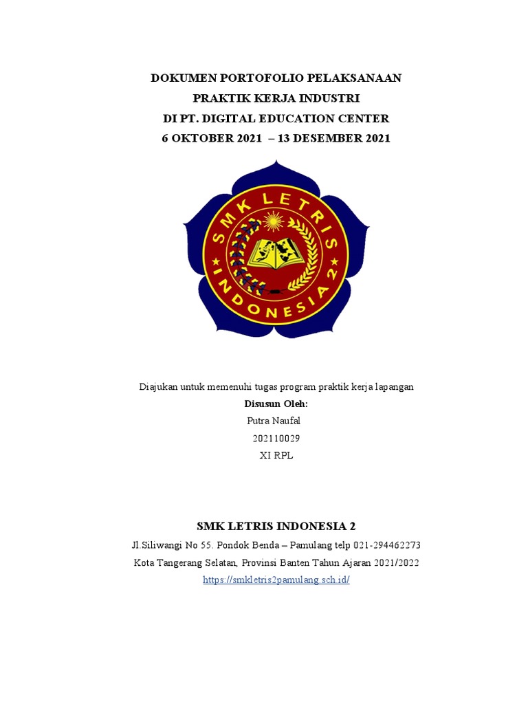 Praktik Kerja Industri SMK Letris 2 | PDF