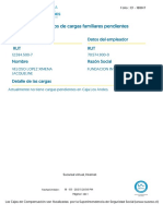 Certificados de Cargas Familiares Pendientes: Datos Del Afiliado Datos Del Empleador RUT RUT