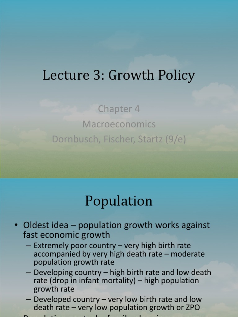 DU IB Macroeconomics Lecture 3 | PDF