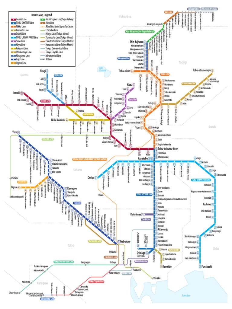 Tokyo Map - Japan